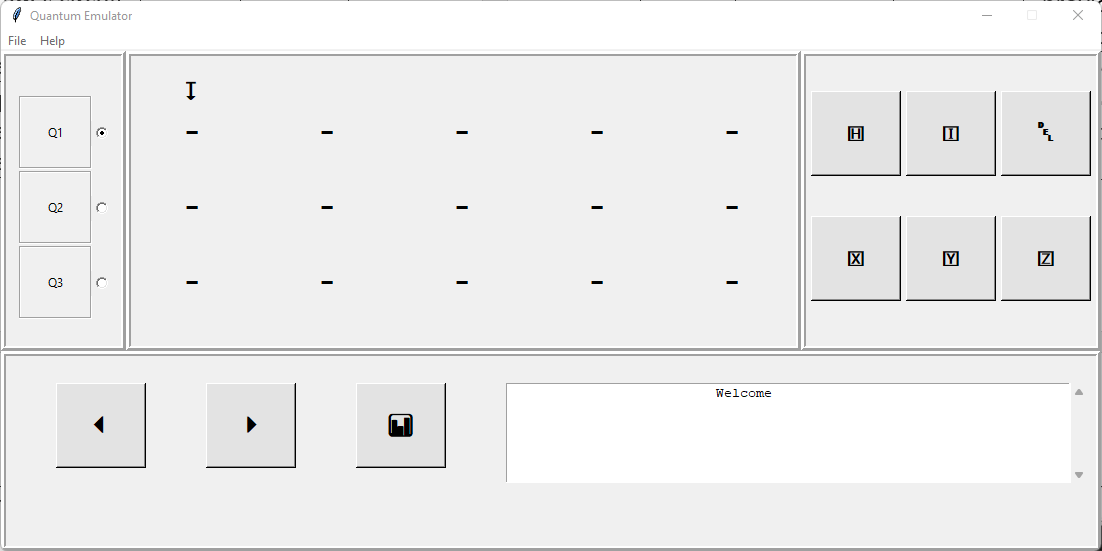 Plain UI of emulator